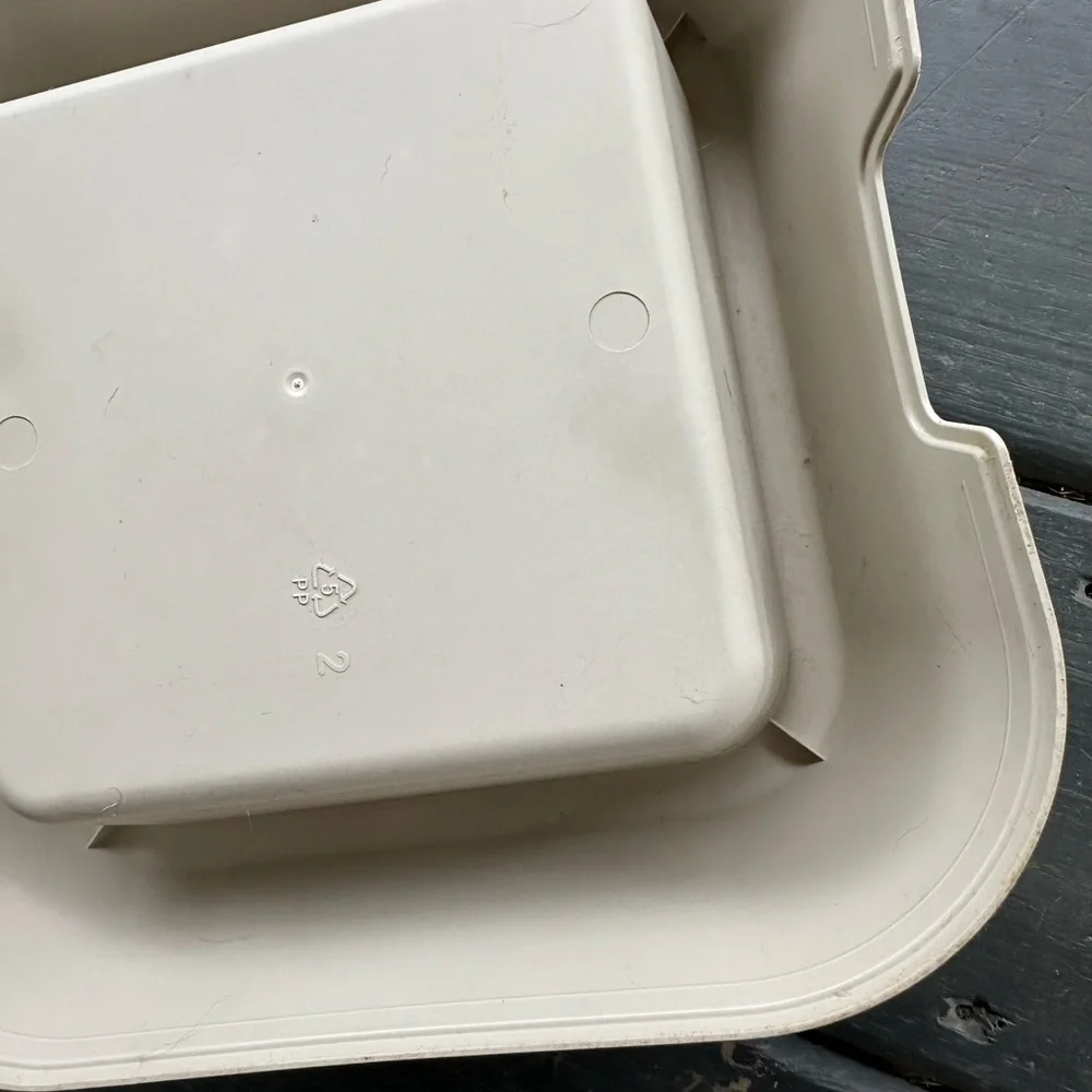 Beige dog bowl- water/food!